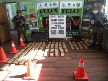 Felcn se incauta más de 68 kilos de droga en la frontera