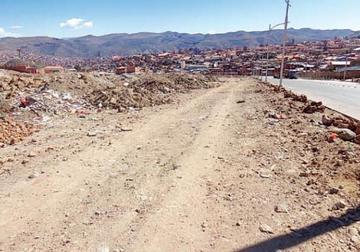 La avenida desde arriba. Aquí podrían venir los arcos o monumentos.