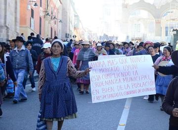 Manifestación a favor de la Intendencia