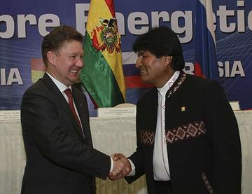 Hasta medio año Gazprom y Bolivia sellarían acuerdos