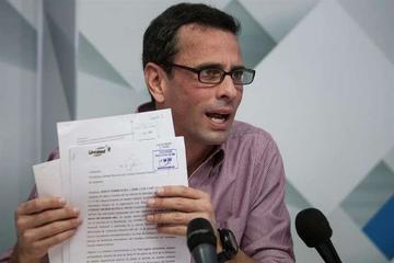 El líder opositor venezolano Henrique Capriles impulsa el revocatorio contra el mandatario venezolano.