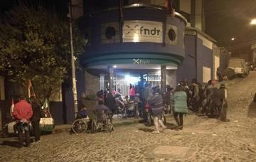 Instalaciones del FNDR, zona de Sopocachi en la ciudad de La Paz.
