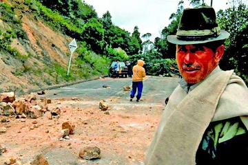 La huelga agraria en Colombia causa un campesino fallecido