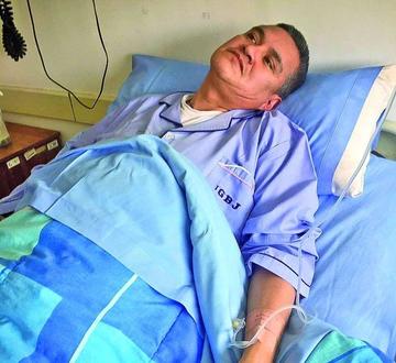 El abogado fue internado ayer en el hospital de Clínicas.