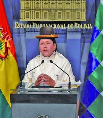 Virginia Velasco, titular del ministerio de Justicia.