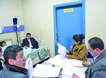 La audiencia se llevó a cabo en el Hospital Daniel Bracamonte.