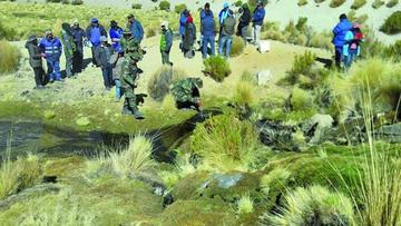 Fotografía de la inspección enviada por los dirigentes de la Frutcas.