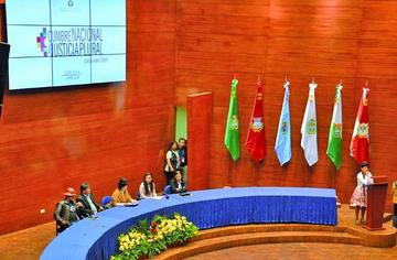 El encuentro judicial culminó en el Centro Internacional de Convenciones, en Sucre.