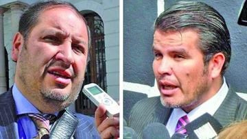 Wálter Zuleta y William Sánchez formaron parte de la defensa de la expareja del presidente Evo Morales.