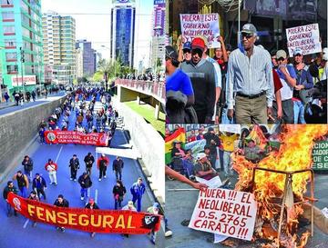 La COB resuelve radicalizar sus protestas con paro de 72 horas