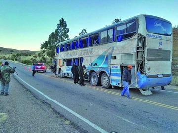 Así quedó el bus.
