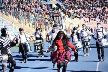 La música estuvo presente en el entretiempo.