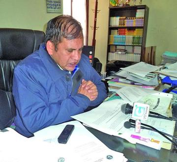 El fiscal en declaraciones a la prensa.