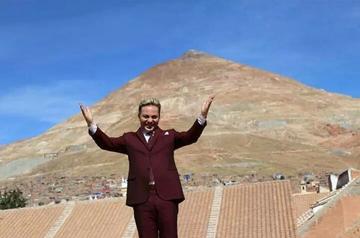 El cantante Cristian Castro quedó maravillado con Potosí