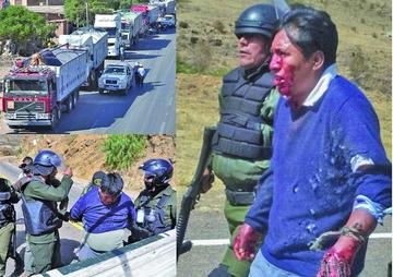 Los camioneros exigen la liberación de, al menos, 22 transportistas que fueron aprehendidos.