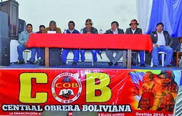 La COB decide ir al diálogo y da un ultimátum al Gobierno por Enatex