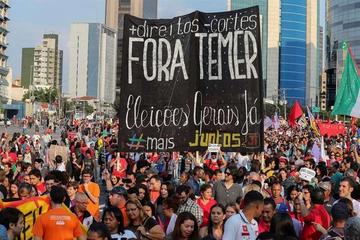 Marchas en contra de Rousseff o Temer toman calles en Brasil