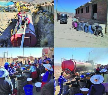 Las gráficas de la distribución del agua en Alto Potosí.