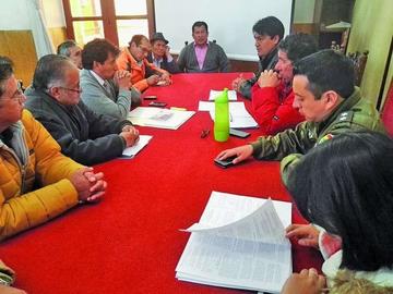 La reunión entre Alcaldía y panificadores.