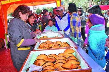 Las ofertas de la jornada fueron las salteñas dulces y picantes.