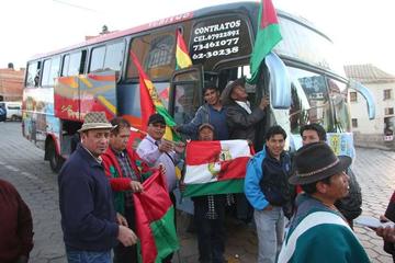 Los dirigentes cívicos antes del viaje al sudoeste.