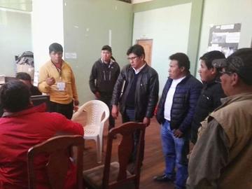 Dirigentes de Fedecomin en la Fuerza Especial de Lucha Contra el Narcotráfico.