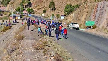 El sector minero bloqueó carreteras, pero no desató la violencia.