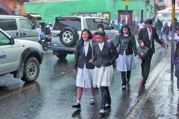 Senamhi anuncia la caída de lluvia para hoy viernes