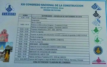El programa que se desarrollará esta jornada.