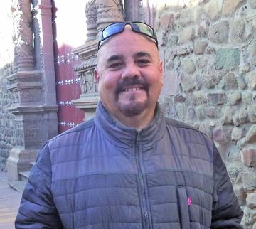 Barrenechea a su paso por la ciudad de Potosí.