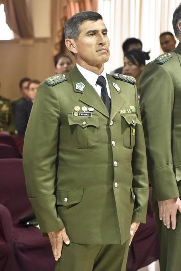 Marco Encinas asume la comandancia de la Policía Departamental