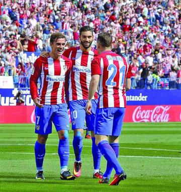 Atlético de Madrid vence 5-0 a Sporting de Gijón