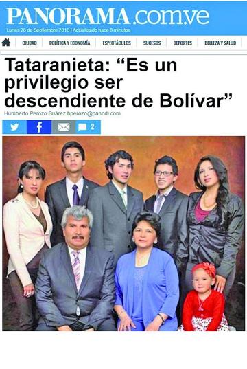 Se esparce noticia sobre descendencia de Bolívar