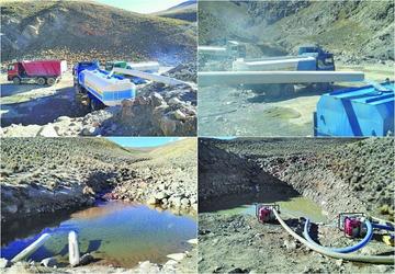 Comunarios cortan curso de un río para vender supuestamente agua