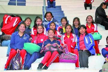 Las jugadoras del quinteto de Santa Rosa.