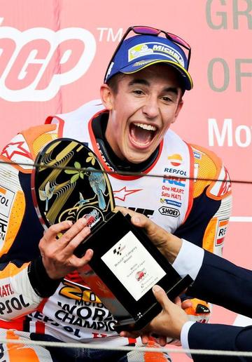 Marquéz se corona tricampeón en Japón