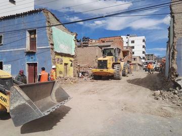 Así quedó la nueva calle aperturada luego de la demolición.