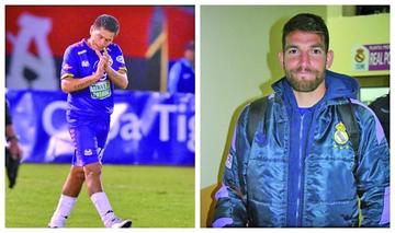 Los delanteros Carlos Saucedo y el argentino Antonio Rojano.