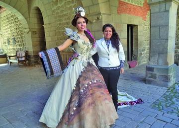 Vestido con motivos del Cerro va a Uruguay