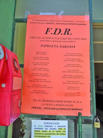 Frente FDR gana el sindicato Casegural