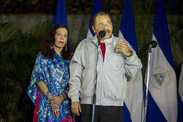 La vicepresidenta Rosario Murillo y el presidente Daniel Ortega.