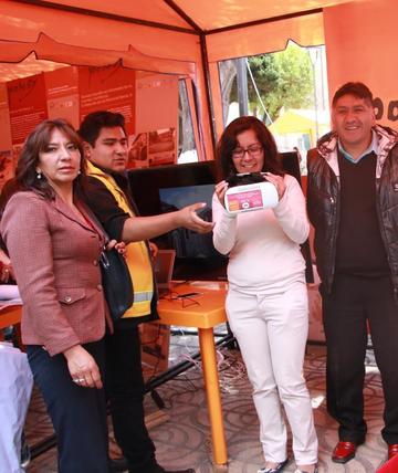 En la feria se exhibió los atractivos turísticos.