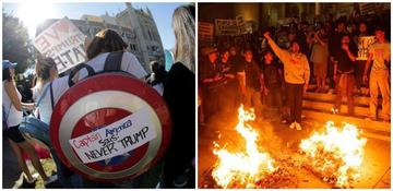 Miles de personas protestan en EUA en rechazo a Donald Trump