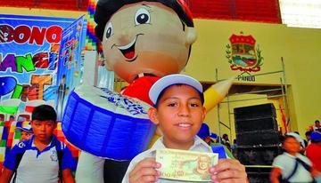 PGE 2017 establece Bs 3.688 MM para el pago de bonos sociales