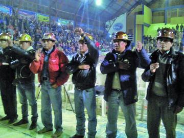 Los mineros eligen su directorio con un compromiso de unidad