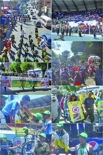 Policía cierra gigante campaña  de seguridad con adolescentes