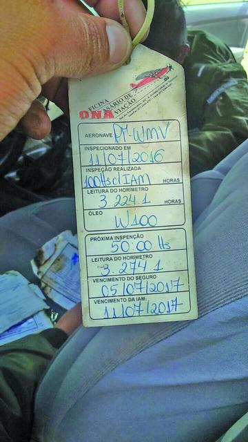 Esta es la ficha técnica de la aeronave.