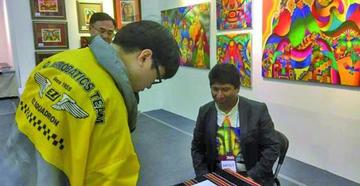 Mamani Mamani expone en Corea