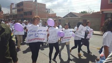 Las mujeres  potosinas piden que se cumpla la ley 348