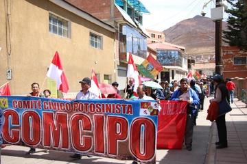 La participación ciudadana en la movilización fue bastante reducida.